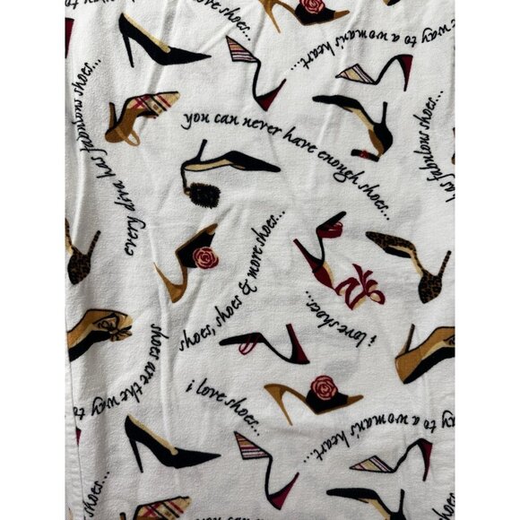 Delicates Designer Shoe Flannel M Pajama Set Red Leopard Nova Check Mobwife - Picture 14 of 16